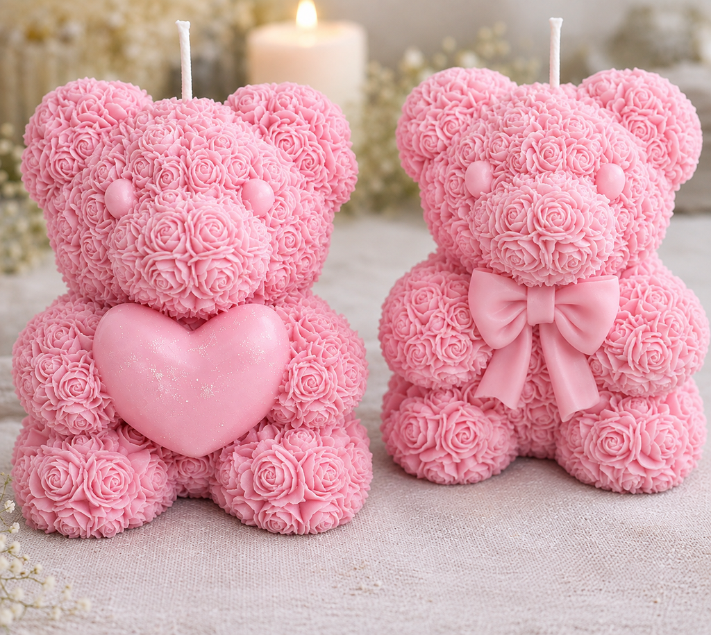 Handmade Teddy Bear Soy Candle
