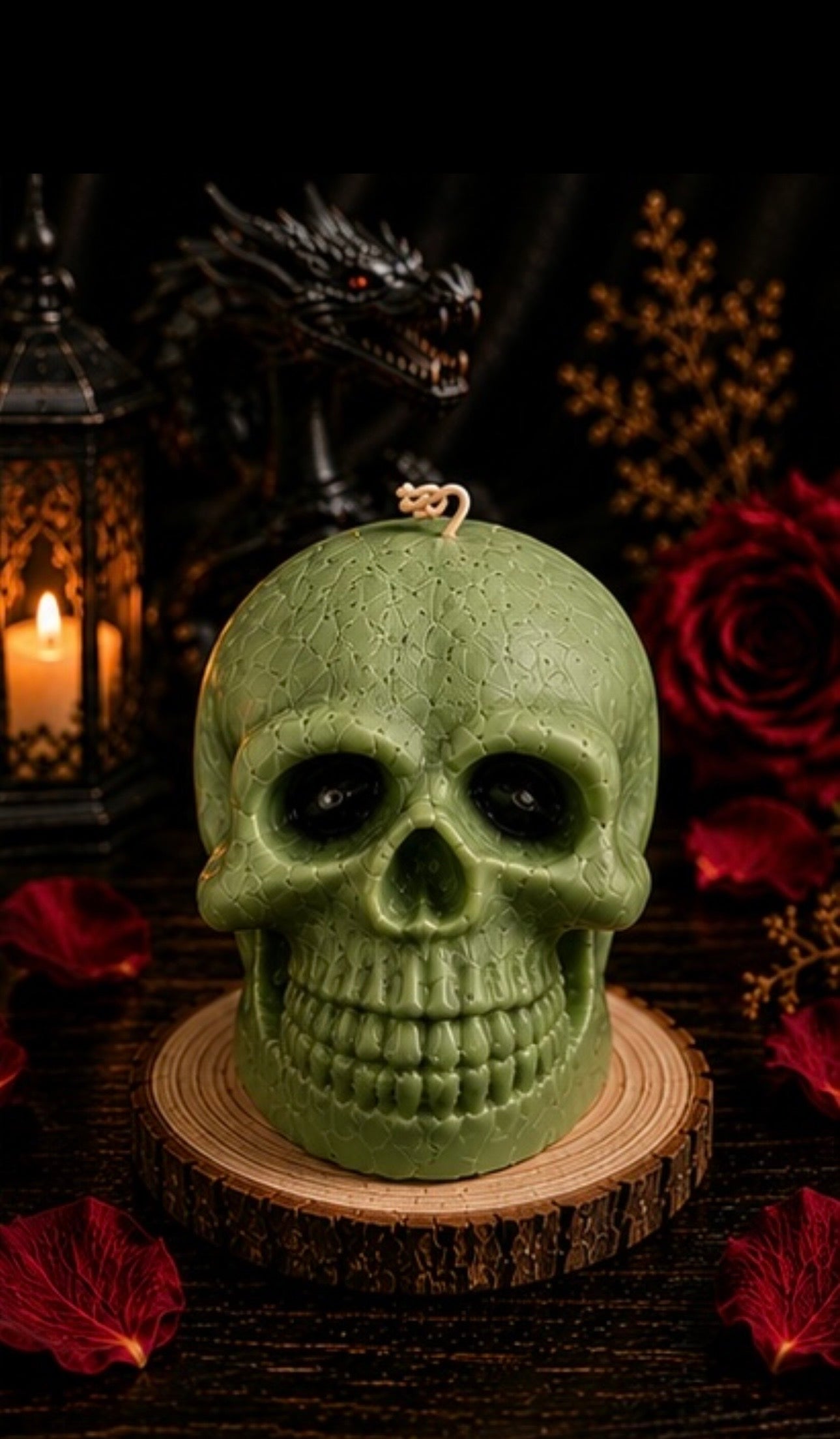 Handmade Skull Soy Candle