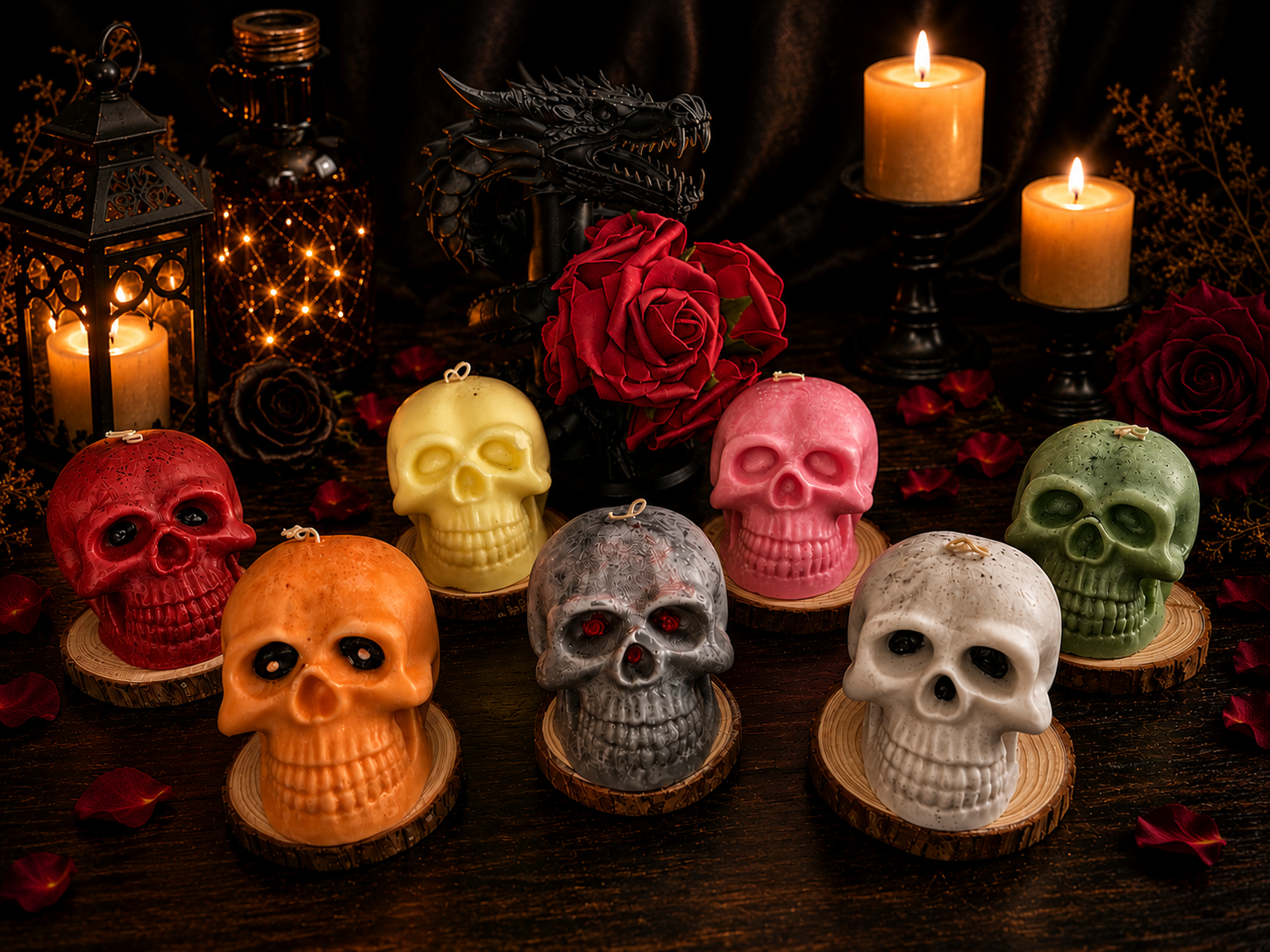 Handmade Skull Soy Candle