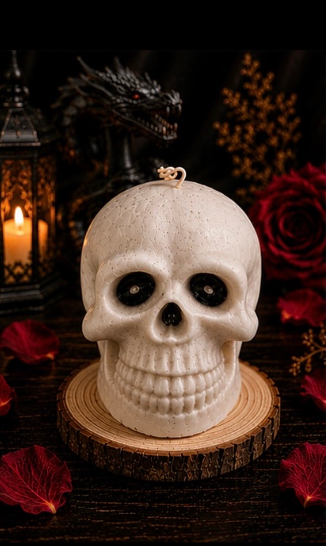 Handmade Skull Soy Candle